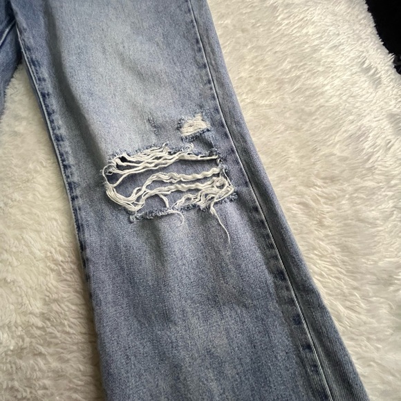 PISTOLA womens Button Fly Straight Leg
High Rise Destroyed Jeans Size 28 - Picture 6 of 10